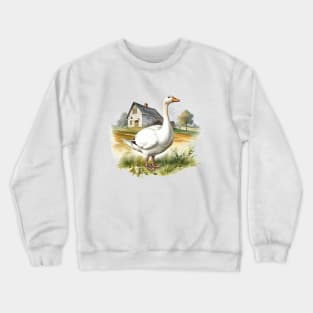 White Goose Crewneck Sweatshirt